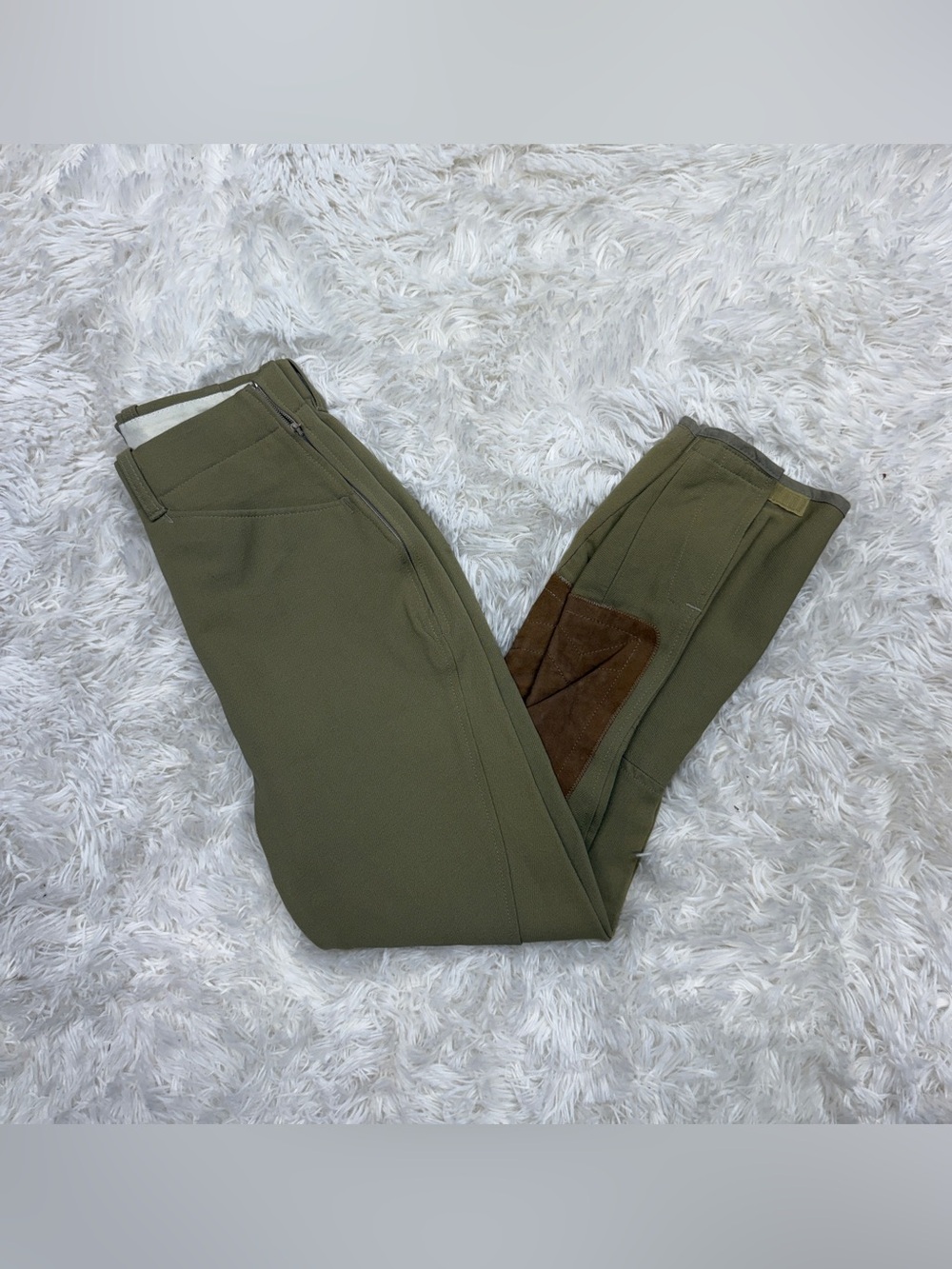 Women’s Size 24R Tan Tailored Sportsman Knee Patch Horseback Riding Breeches
